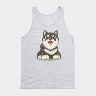 Black-Shiba dog Tank Top